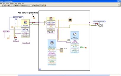 8. Changing sample rate in the Block diagram window