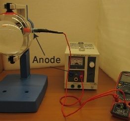 5. Connecting an ammeter in series with anode
