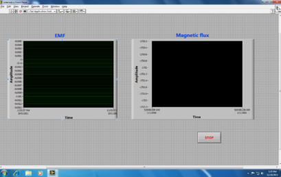 9. Labview file for observing induced EMF and magnetic flux