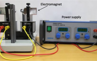 2. Connection of electromagnet with power supply.