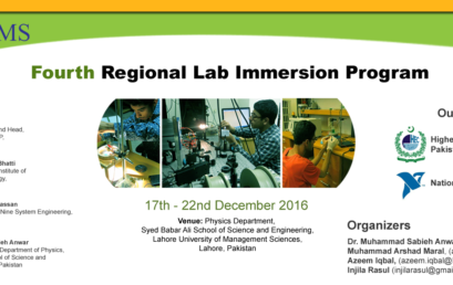 Fourth Regional Lab Immersion Program 2016 (17 December, 2016 – 22 December, 2016)